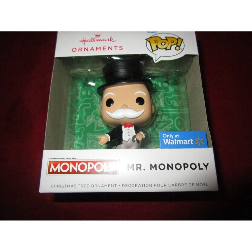 Hallmark Ornaments Funko Pop Mr. Monopoly Christmas Tree Ornament Walmart Excl.